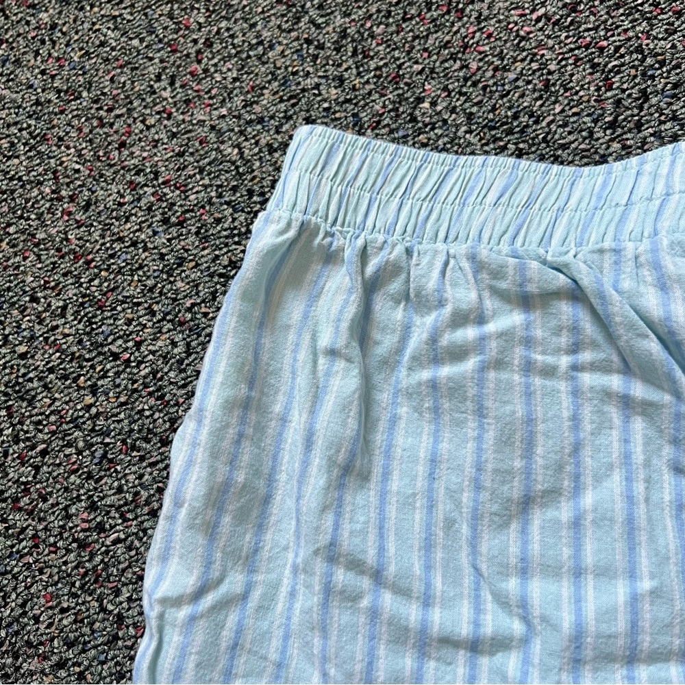 OLD NAVY Patel Blue & Green Stripes Relaxed Fit 100% Cotton Bloomer Boxer Shorts - Picture 15 of 16